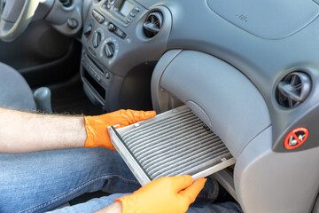 Replacing cabin air filter for a car