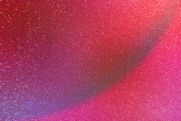 Pink  red glitter texture abstract banner background with space. Twinkling glow stars effect. Like...