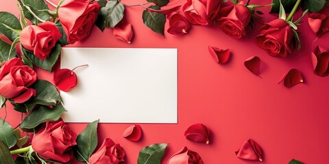 Valentine Copy space background for banner and card