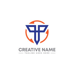 Fototapeta premium Abstract infinity sign with letter T logo design. abstract logo design