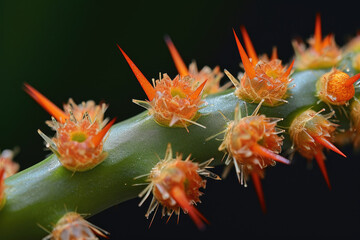 A close-up showcasing the intricate details of the Camel Thorn plant