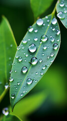 Falling raindrops photographed with a super telephoto lens 