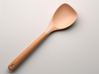 Modern silicone spatula, wooden handle: Ideal for seamless mixing and precise scraping in stylish, ergonomic design