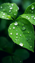 Falling raindrops photographed with a super telephoto lens 