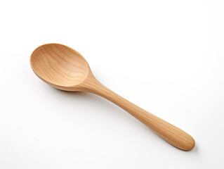 Classic wooden spoon: timeless kitchen essential. Isolated on white, its versatility shines in every recipe