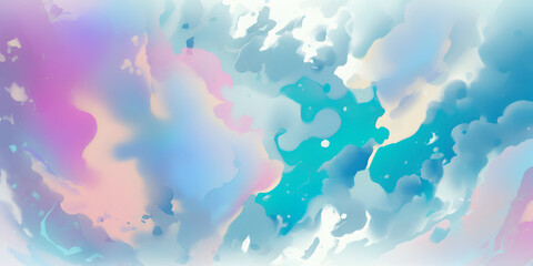 Fototapeta na wymiar Paints Clchksy Splashes Multicolored Paint. Background Blur
