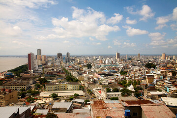 Reise durch S&uuml;damerika. Riobamba in Ecuador. Guayaquil, Faro Las Pe&ntilde;as Aussichtspunkt