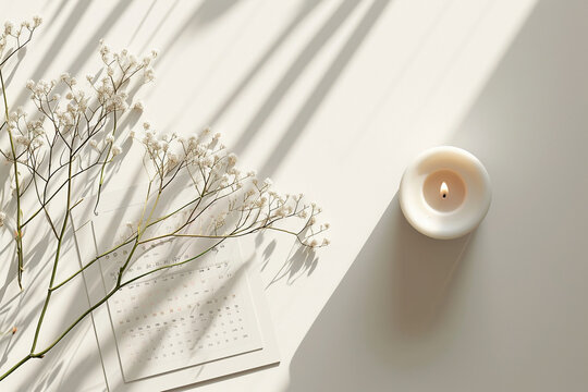 minimalist Lenten fasting calendar or tracker, providing a visual guide for individuals to plan and observe their fasting journey during this season in a minimalistic photo