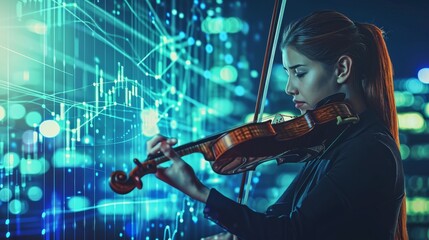 Fototapeta premium The Symphony of Finance: Orchestrating Success