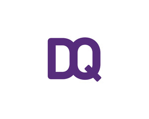 DQ QD logo design vector template