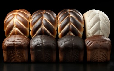 Naklejka premium Assortment of freshly baked bread