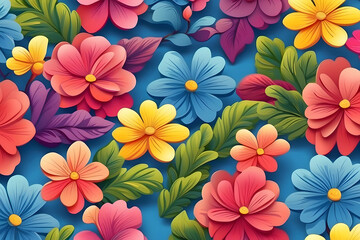 Seamless Flowers Pattern
