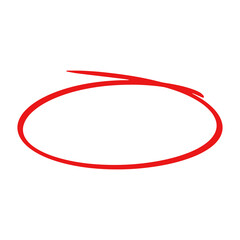 red circle highlight stroke frame