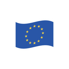 National flag of European Union EU vector banner wave symbol