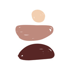 illustration of abstract boho shape