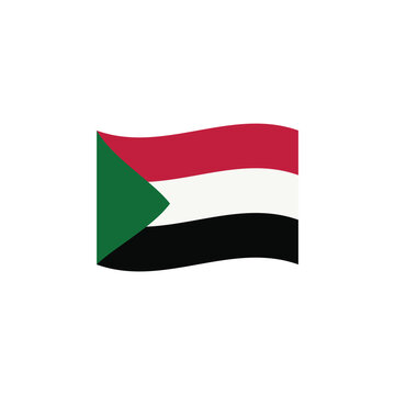 recommend clip art: National flag of Sudan vector banner wave symbol