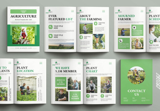 Agriculture Design Layout Brochure Template