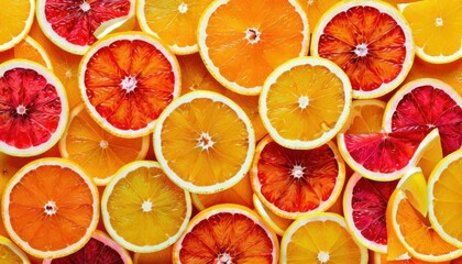  a group of sliced oranges sitting next to each other on top of a pile of other oranges that have been cut in half and placed on top of each other.