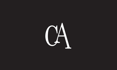 CA, AC, C, A Abstract Letters Logo Monogram	