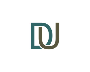 DU logo design vector template