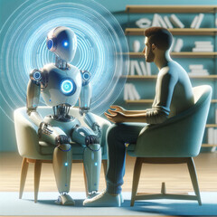 robot psychiatrist Listen to people's problems or provide an initial assessment of their psychological pain.