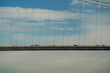 Naklejka premium 15 temmuz sehitler Koprusu bridge Istanbul Bosphorus cruise