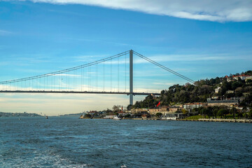 15 temmuz sehitler Koprusu bridge Istanbul Bosphorus cruise