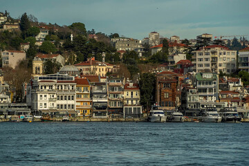 Bebek district view from Istanbul Bosphorus cruise
