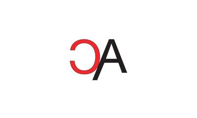CA, AC, C, A Abstract Letters Logo Monogram	
