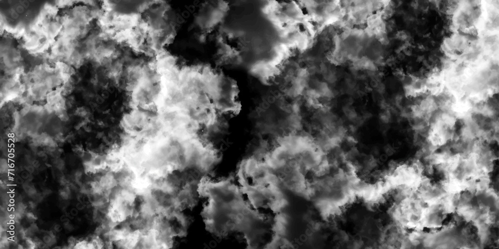 Leinwandbilder abstract dynamic particles with soft white clouds on dark background. defocused lights and dust part