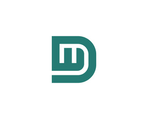 DW WD logo design vector template