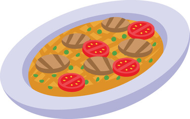 Food italian pesto icon isometric vector. Creation cooking. Aged fruit