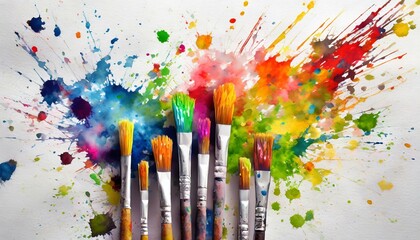 Canvas Kaleidoscope: Exploring Hues with Paintbrush Magic"