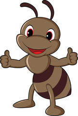 cute ant thumbs up