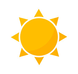Sun icon vector