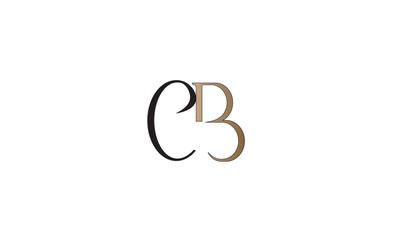  CB, BC, C, B Abstract Letters Logo Monogram