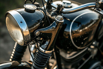 Fototapeta na wymiar Vintage motorcycle