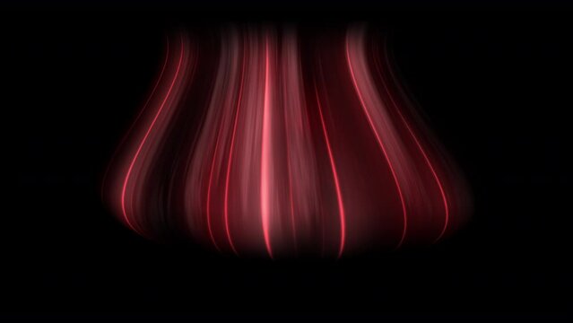 Animation Cool and hot air flows shows, air condition animation