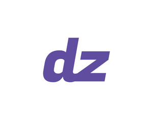 DZ logo design vector template