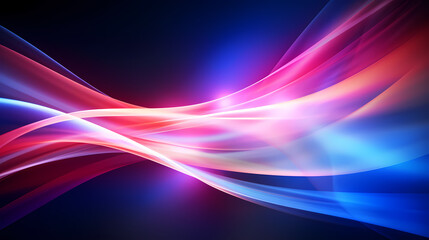 Glowing road speed lines, neon speed abstract background