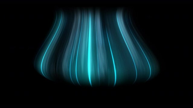 Animation Cool and cold air flows shows, air condition animation