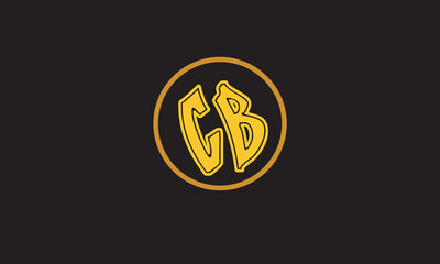  CB, BC, C, B Abstract Letters Logo Monogram