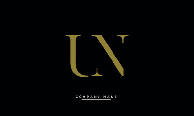 NU, UN, N, U Alphabets Letters Logo Monogram