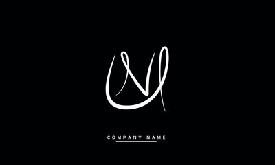 NU, UN, N, U Alphabets Letters Logo Monogram