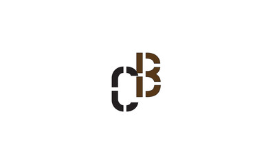  CB, BC, C, B Abstract Letters Logo Monogram