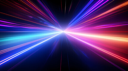 Line glowing motion blur illustration light background, energy neon light, effect bright line glowing motion blur