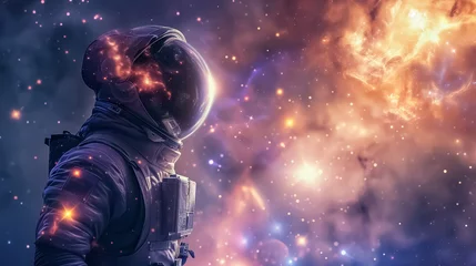 Foto op Plexiglas an astronaut in outer space © Kate