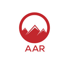 AAR Letter logo design template vector. AAR Business abstract connection vector logo. AAR icon circle logotype.
