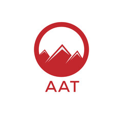 AAT Letter logo design template vector. AAT Business abstract connection vector logo. AAT icon circle logotype.
