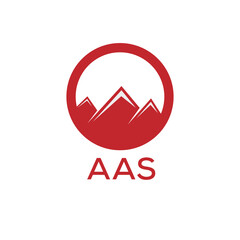 AAS Letter logo design template vector. AAS Business abstract connection vector logo. AAS icon circle logotype.
